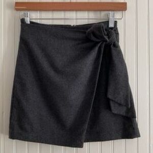 Aritzia - Wilfred Dorine Cashmere Wool Blend Skirt Sz 6 Grey